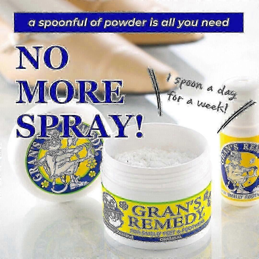 Gran's Remedy Shoe Deodorizer Powder and Foot Odor Eliminator (التبريد)