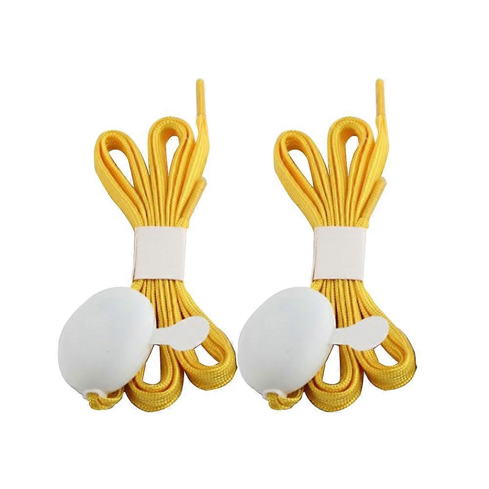 Glowing Shoe Accessories LED Washable Dancing 55cm Yellow 1Pair