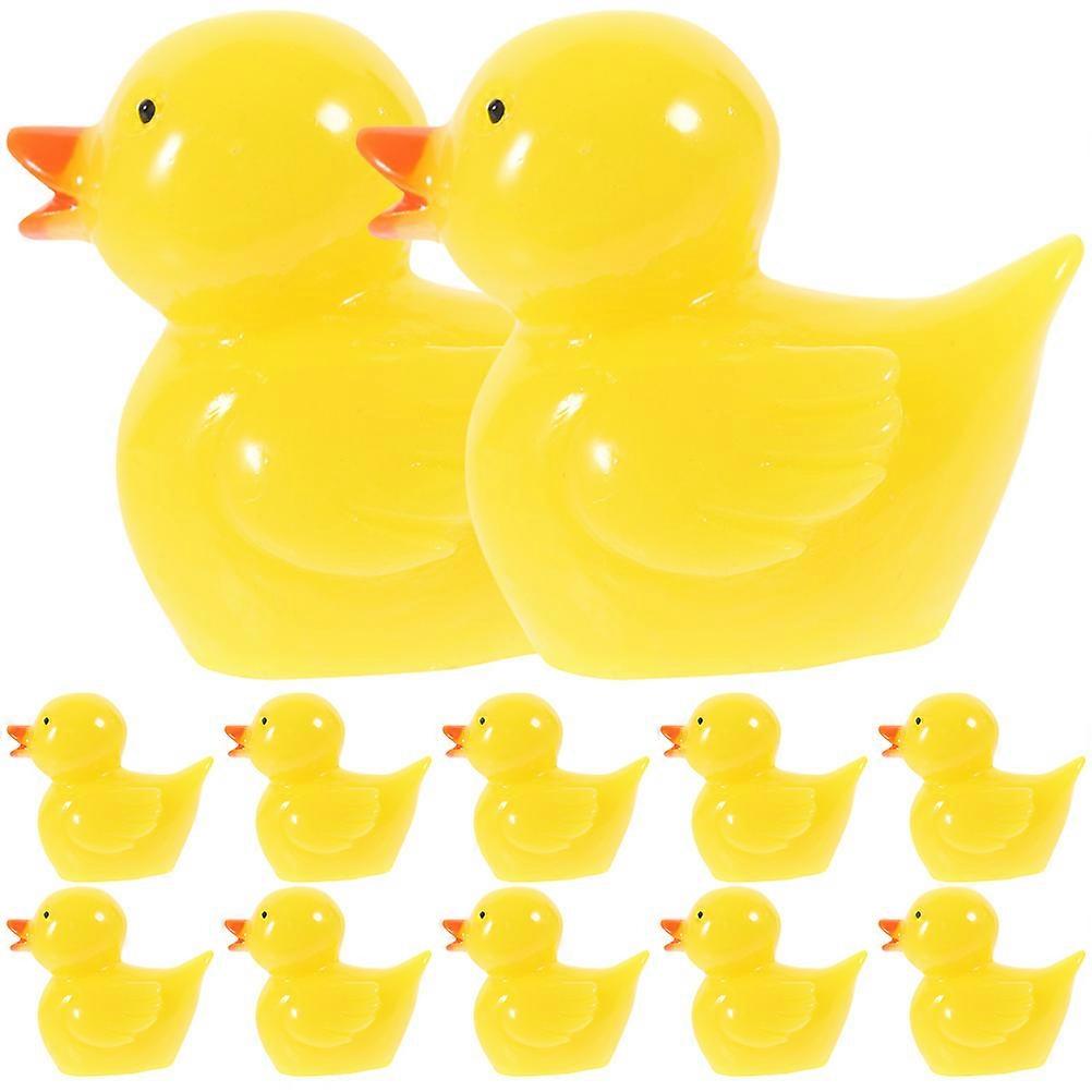 Here's a polished and engaging product description based on your input:
**12pcs Mini Resin Ducks – Cute Figurines for Moss Landscapes & Mini