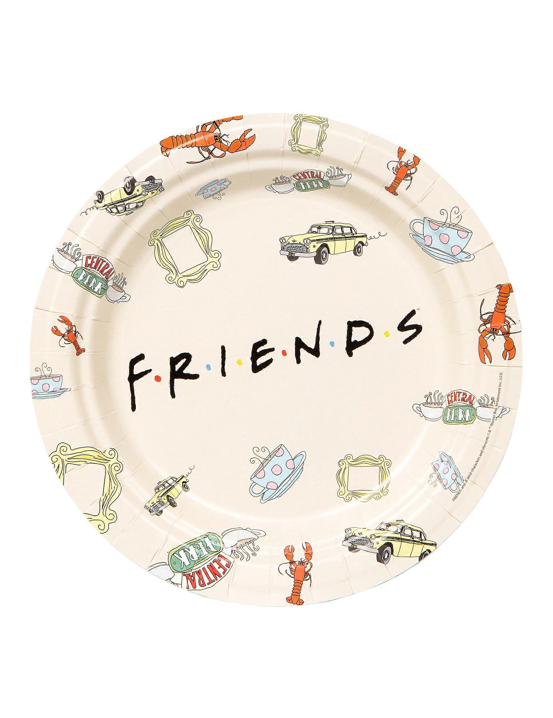 8 Friends paper plates 23 cm