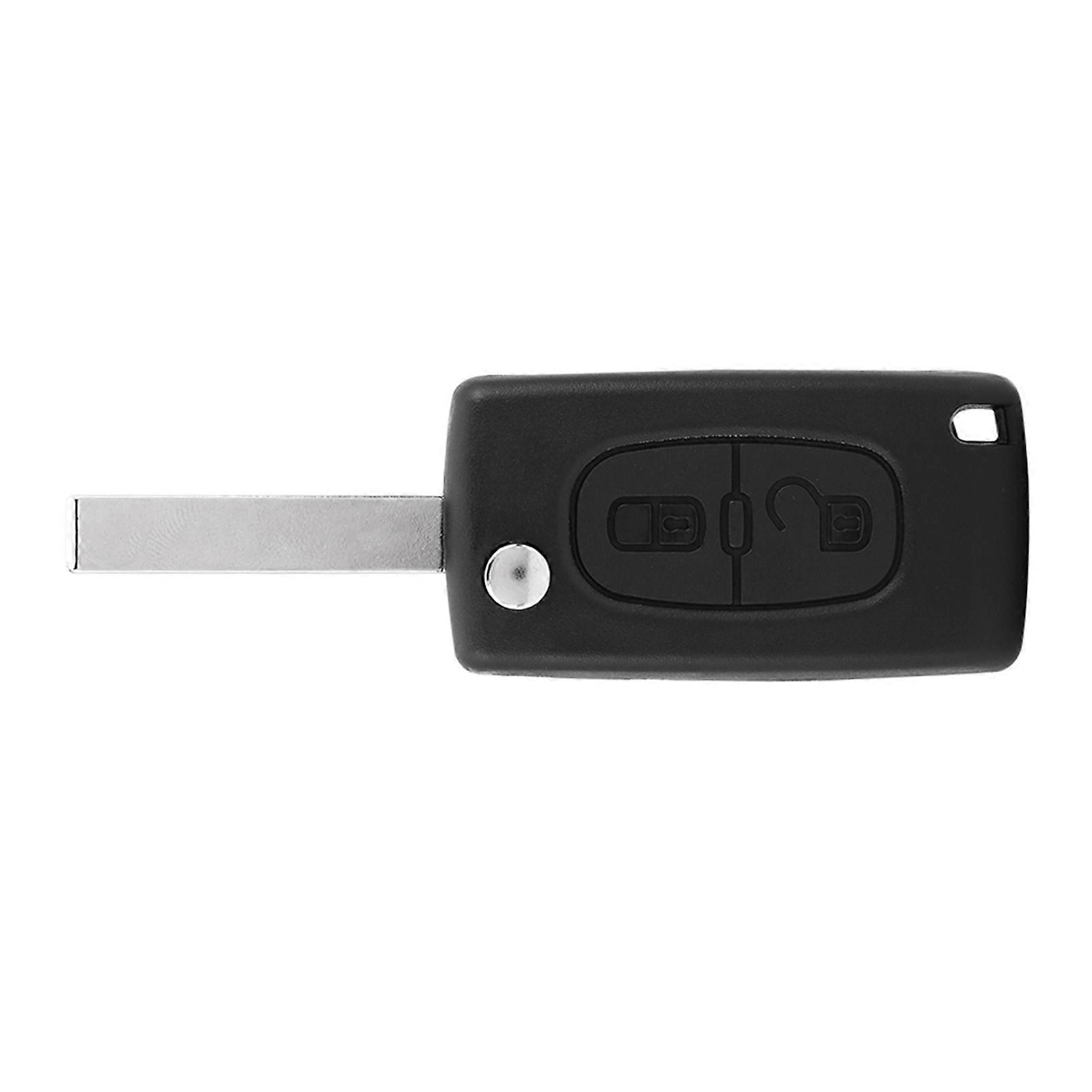 2 Buttons ID46 433MHz Remote Key with Uncut Blade for Peugeot 207 307 308 407 807