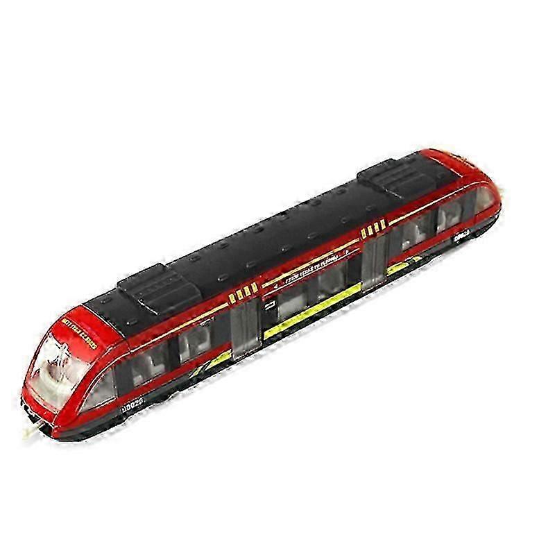 Mini modelbil, simuleret legeringstogmodel metalstøbt modelbiler til børn (blå)