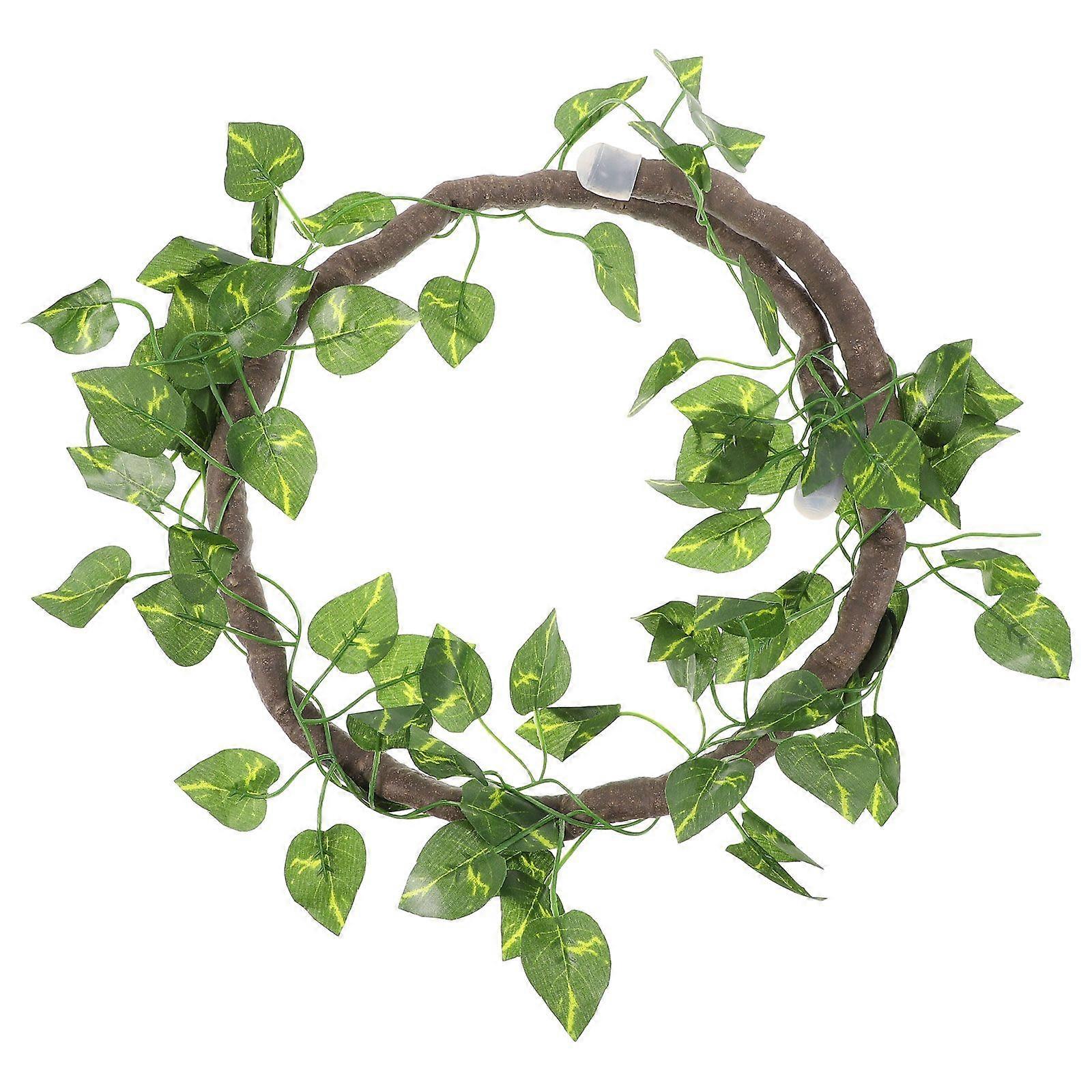 1 Set Reptile Jungle Vines Bend Vetva Závesné Terárium Rastlín Listy Dekor