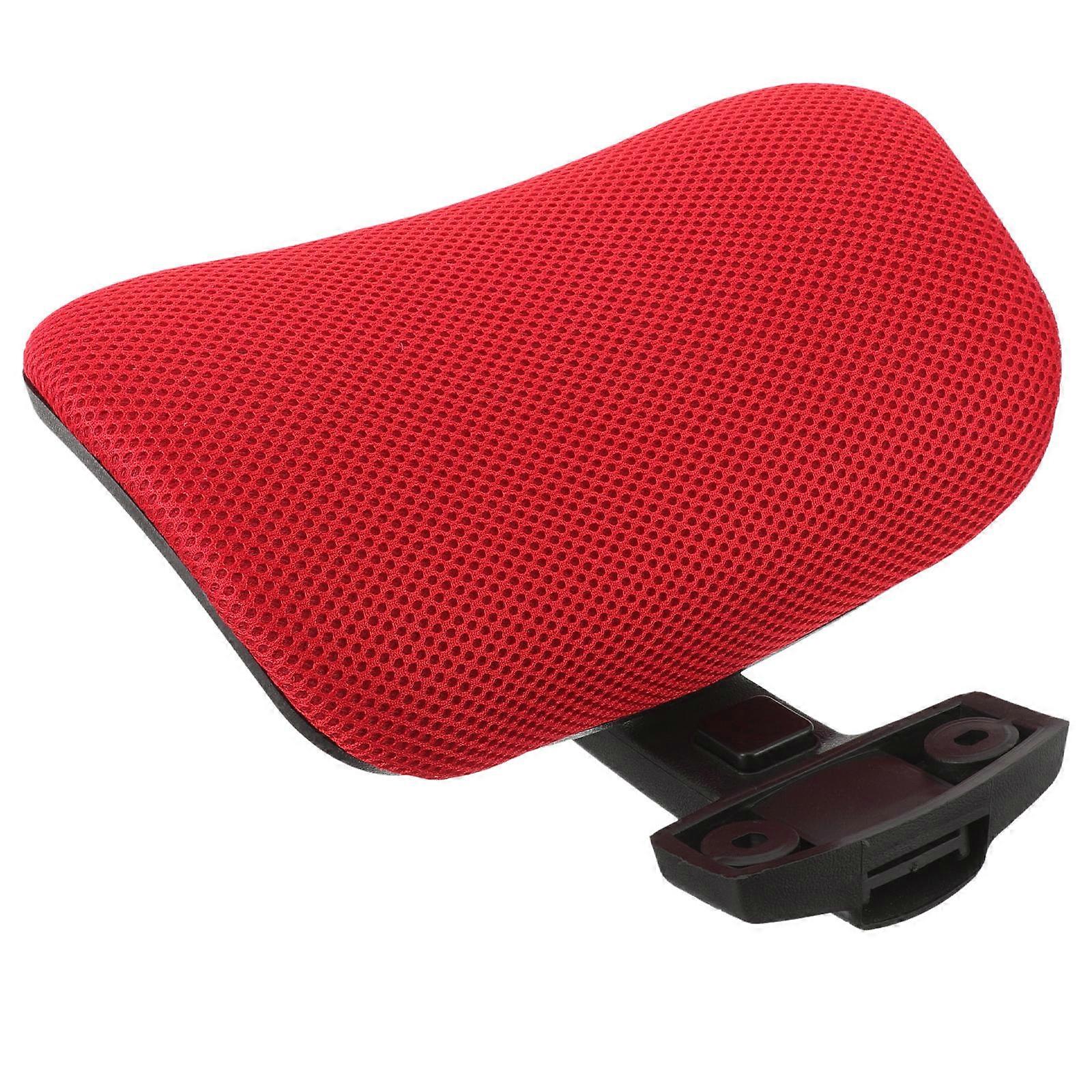 Computer Chair Headrest Attachment Ergonomic Relieve Neck Aches Metal Material Curved Shape 1Set