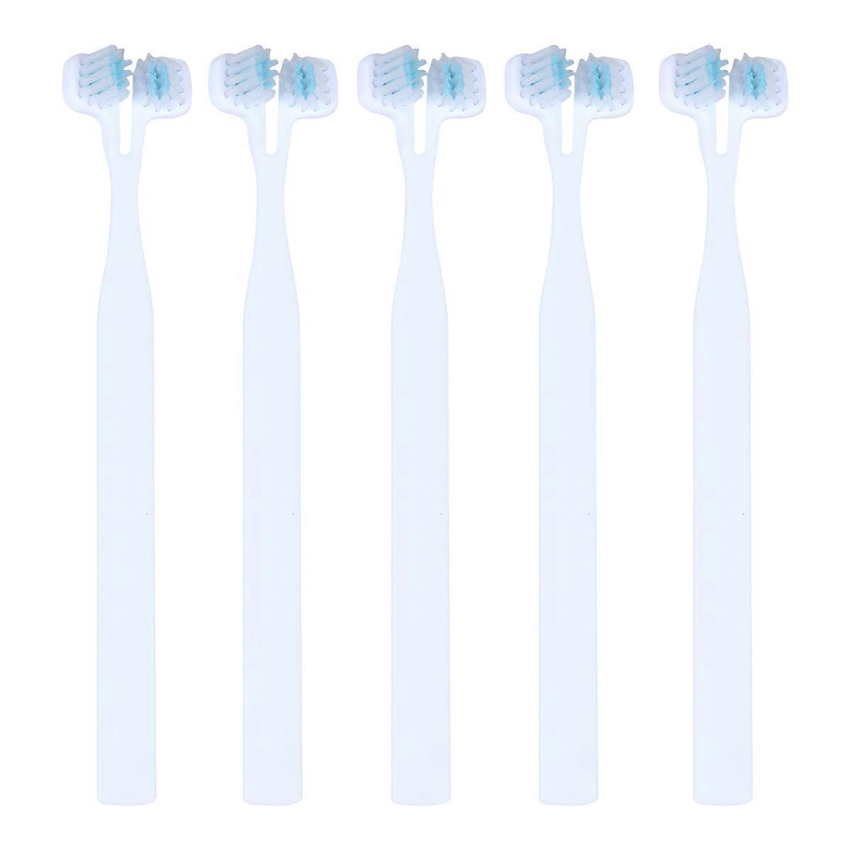 Pet Toothbrush Double Head Teeth Brush for Pet Cleaning 5Pcs Set