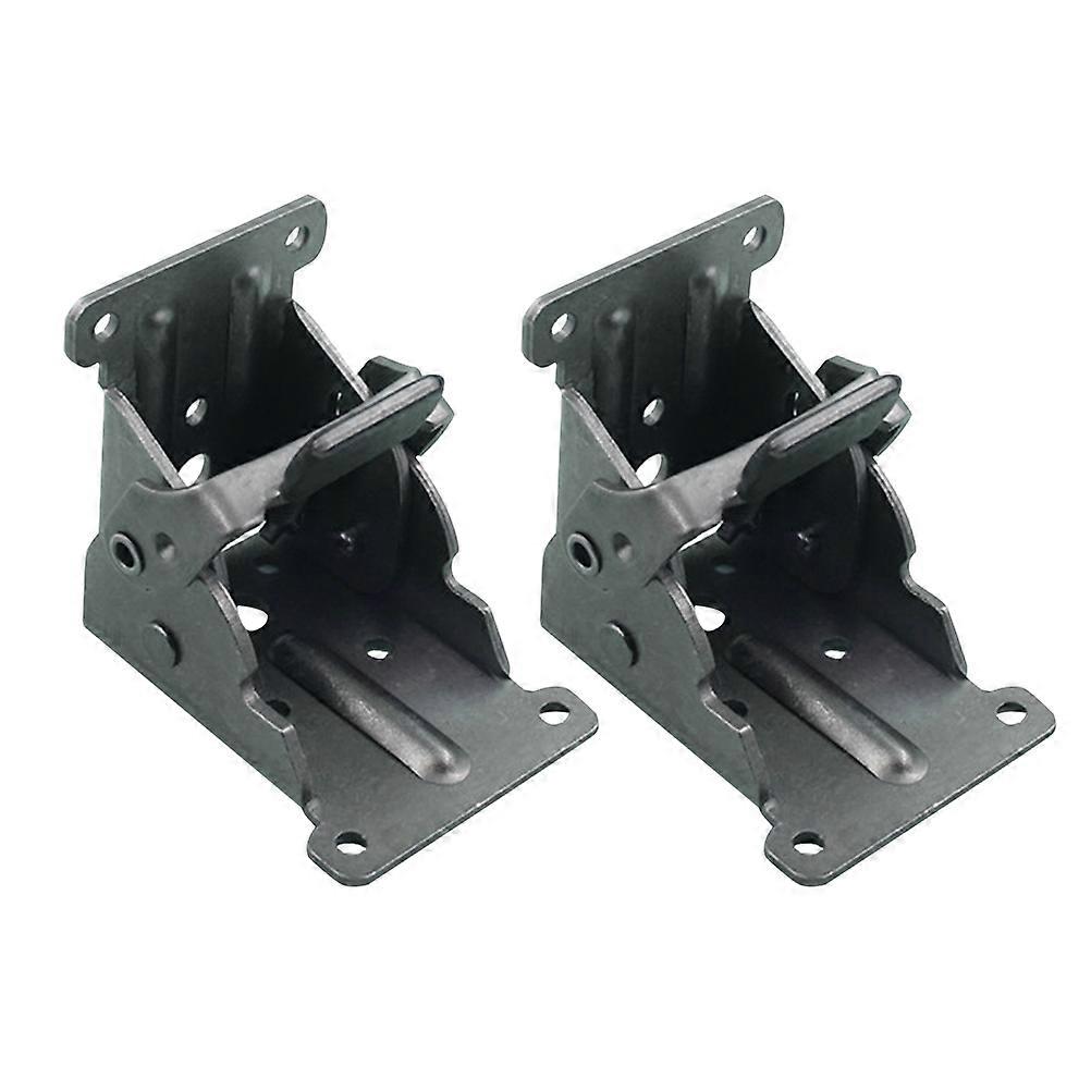 Folding Table Leg Brackets 6.8 x 5.4 x 2.5 cm Black Self Locking Support for DIY Enthusiasts 2Pack
