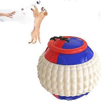 Bal met touw, Hondenballen, speelgoed, hondenbal, rubberen bal, hondenbal, onverwoestbare hondenbal, geschikt voor honden om te spelen, te kauwen en hun tanden schoon te maken