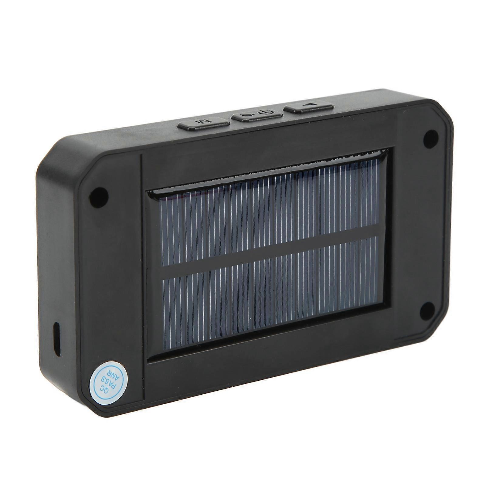Tire Pressure Monitoring System with 4 External Sensors, Solar Charging, Waterproof, Multi-Function, for RV and Truck