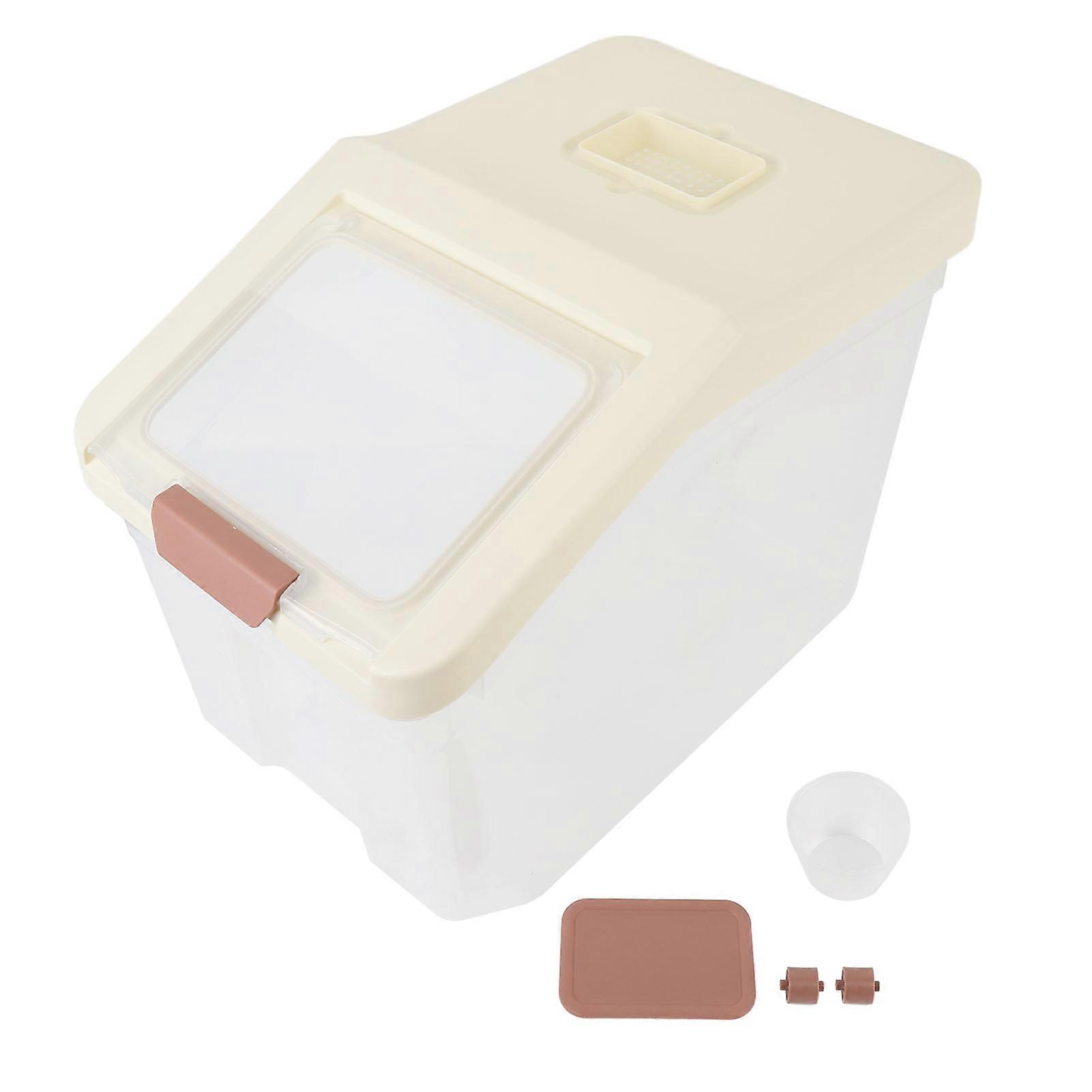 Airtight Container for Storing Rice, Flour, Grains, Dry Food, for Kitchen and Household, Moisture-Proof, 20kg Capacity