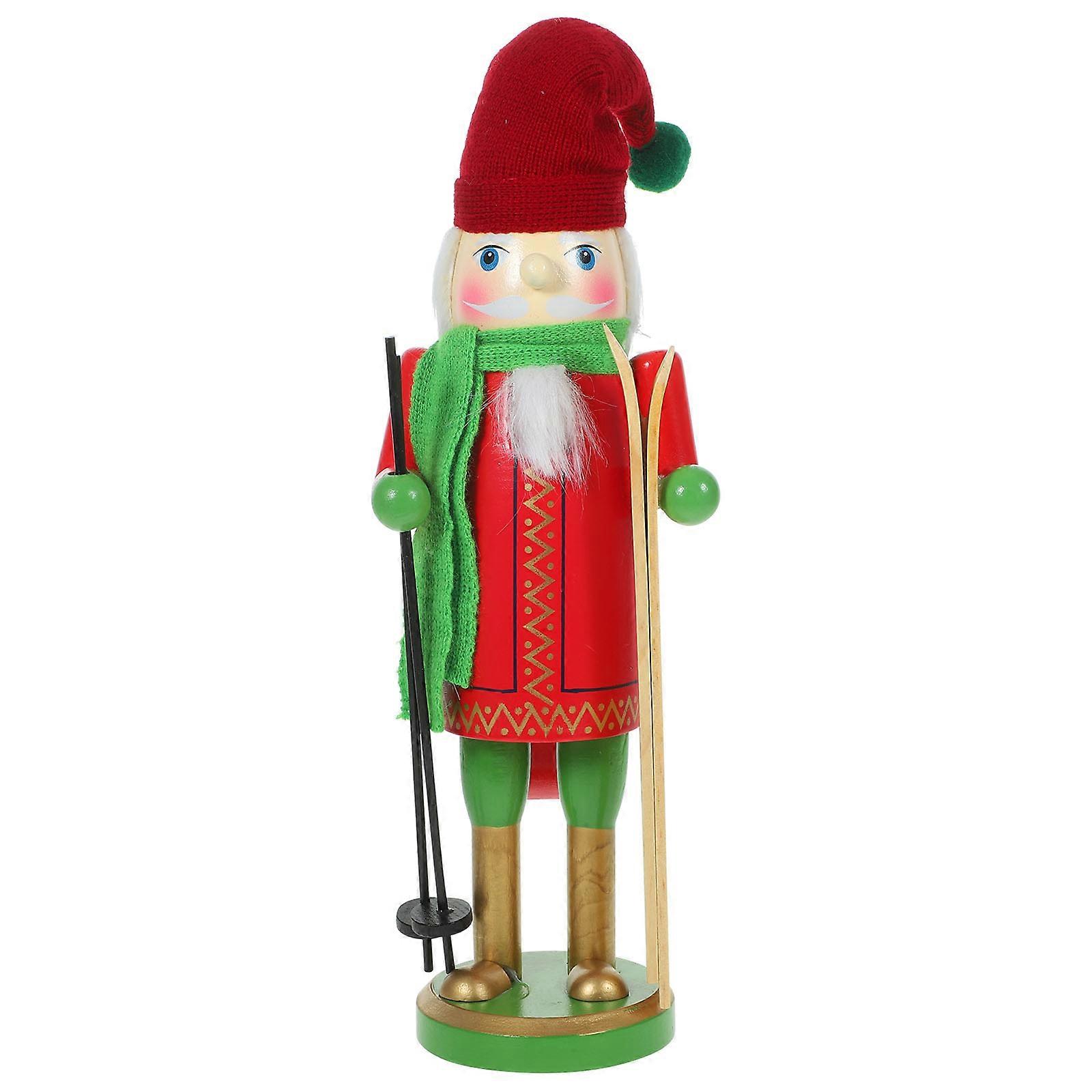Ornamental Nutcracker Figure Humanoid Shape Multi-Colored 30.00X8.00X8.00cm Christmas Celebration present 1Pack
