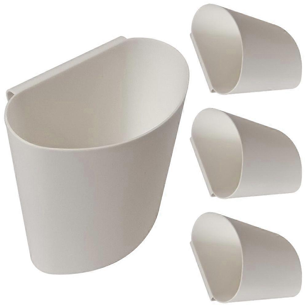 4pcs Cart Hanging Bucket Sundries Storage Container Salon Use Hanging Storage Basket