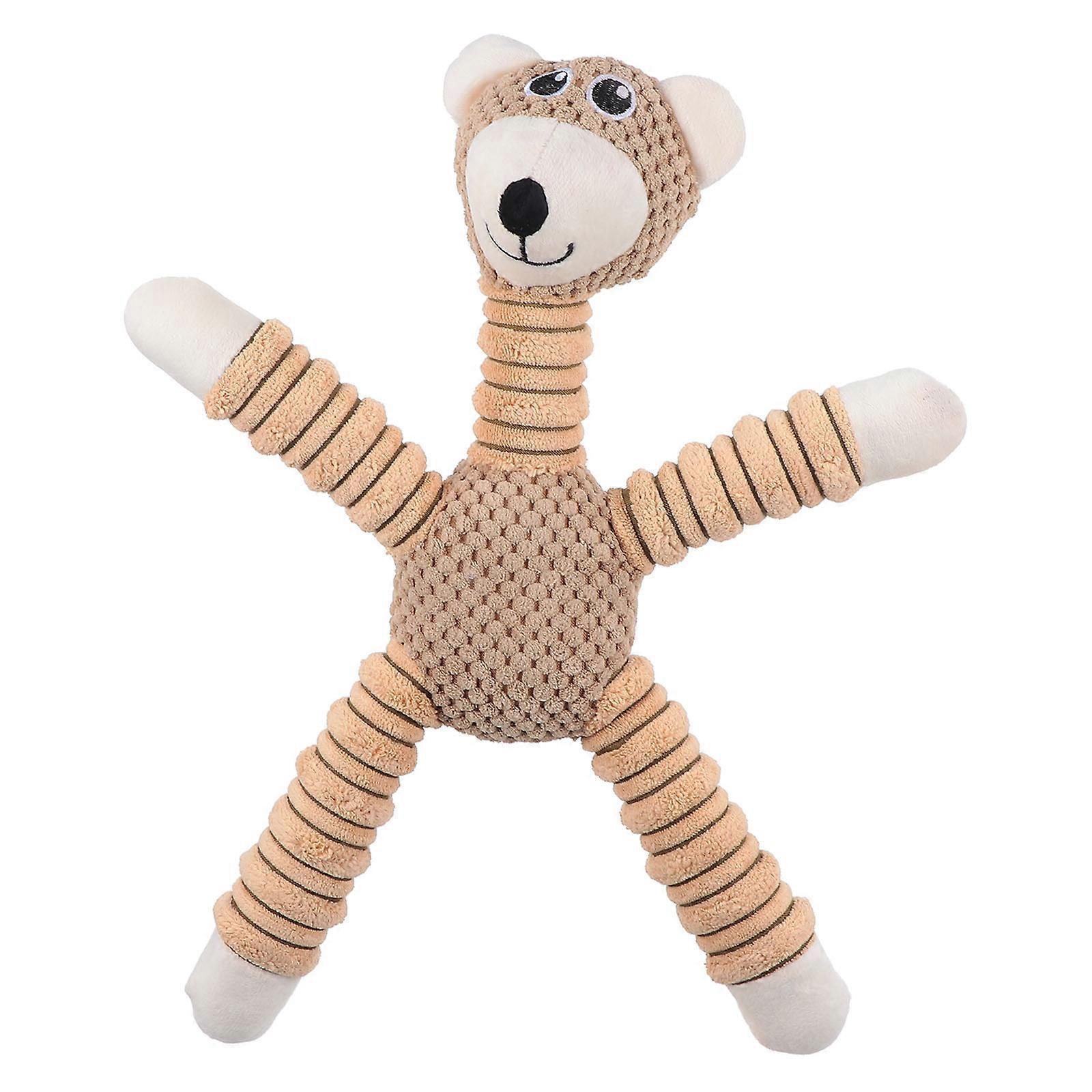 Stuffed Dog Chew Toys for Chewing Sessions Squeaky Sound 1Set