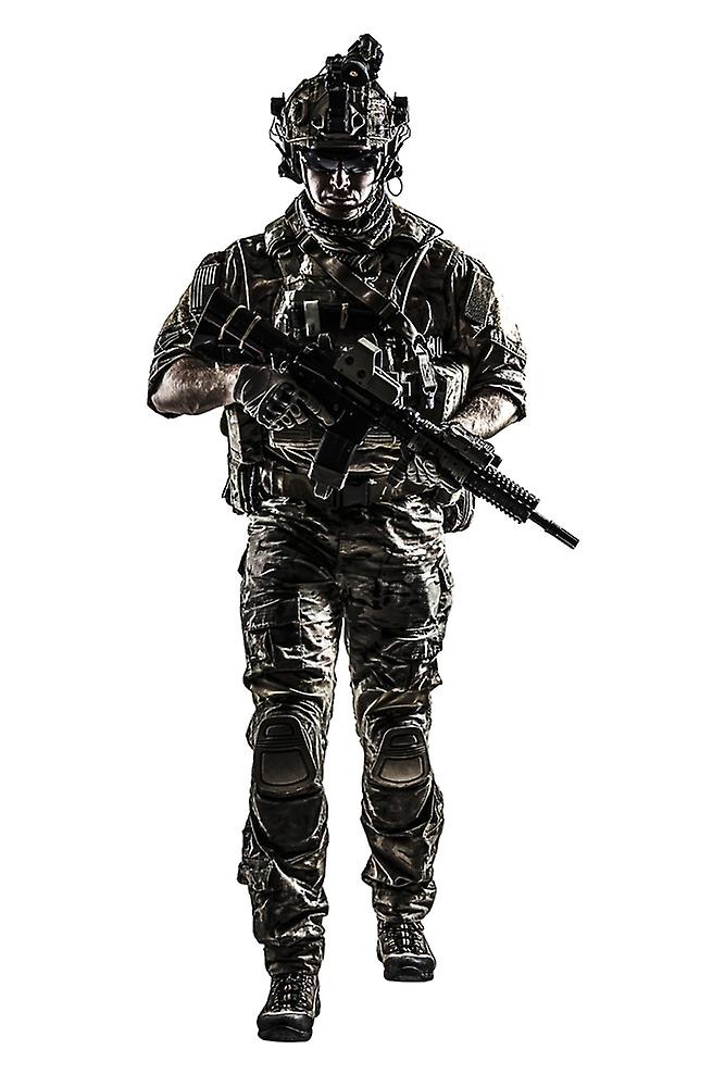 US Army Ranger with weapon Poster