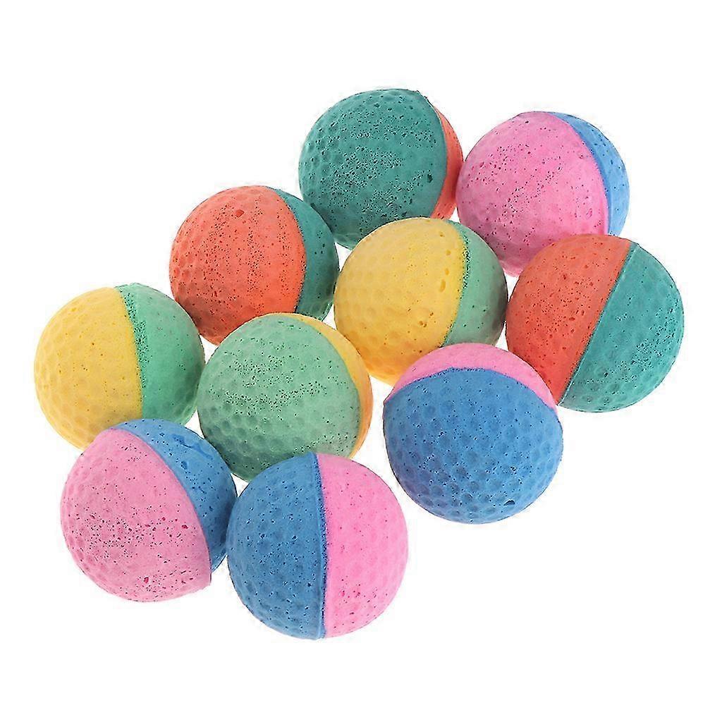 10 Adet Evcil Hayvan Getirme Topu Renkli EVA Etkileşimli Oyuncak 5 cm