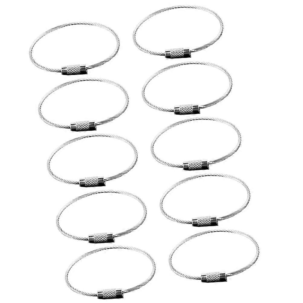 Here's a polished product description for your **10pcs Heavy Duty Steel Wire Key Ring Loops**:
**10pcs Heavy Duty Steel Wire Key Ring Loops –