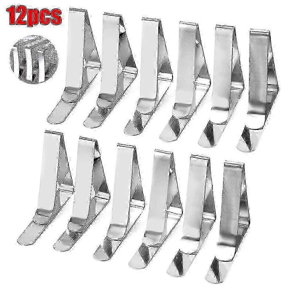 Durable Table Cloth Clips for Home and Restaurant Decoration - Available in Sets of 1, 4, 8, or 12 Pieces