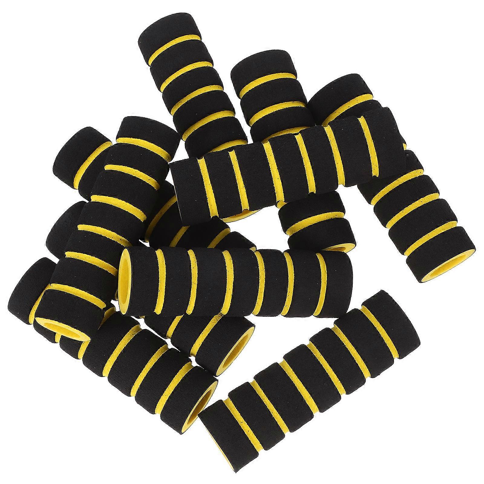Foam Grips For Exercise Equipment Sponge Roller Practical Enthusiasts 10Pcs Black Anti-Slip