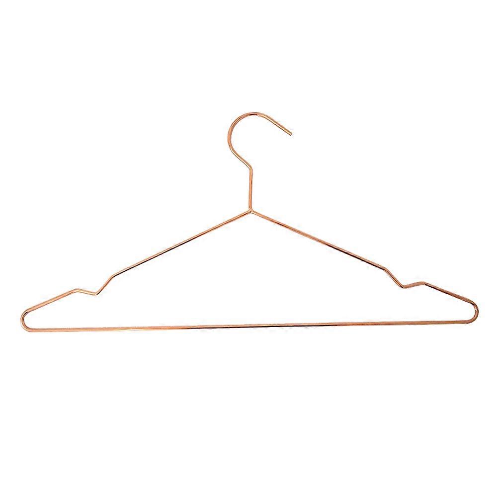 Rose Gold Metal Clothes Hanger with Non Slip Design for Hanging Laundry Strong and Lightweight 13.5 Inches