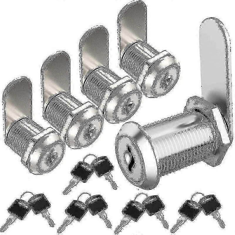 Mailbox Lock 20mm Mailbox Lock Lock With Keys For Mailbox Locker Drawer Cupboard (5 Pieces) - Silver - Y