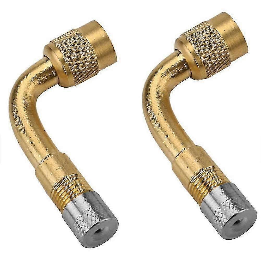 90 Degree Tire Pump Tube, Inflator Nozzle, Extension Nozzle, Elbow, Tire Valve Nozzle, Extension Tu-Compatible with Various Brands