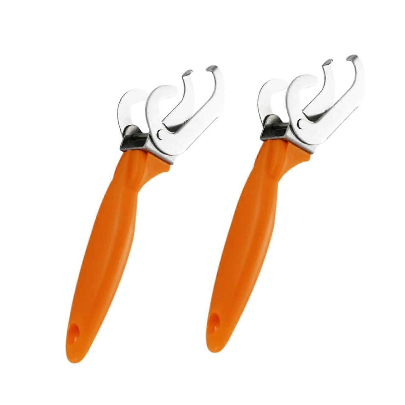 Set of 2 kitchen tongs, bowl and plate clips, nonslip gripper for hot bowls and dishes for oven, cooker and BBQ