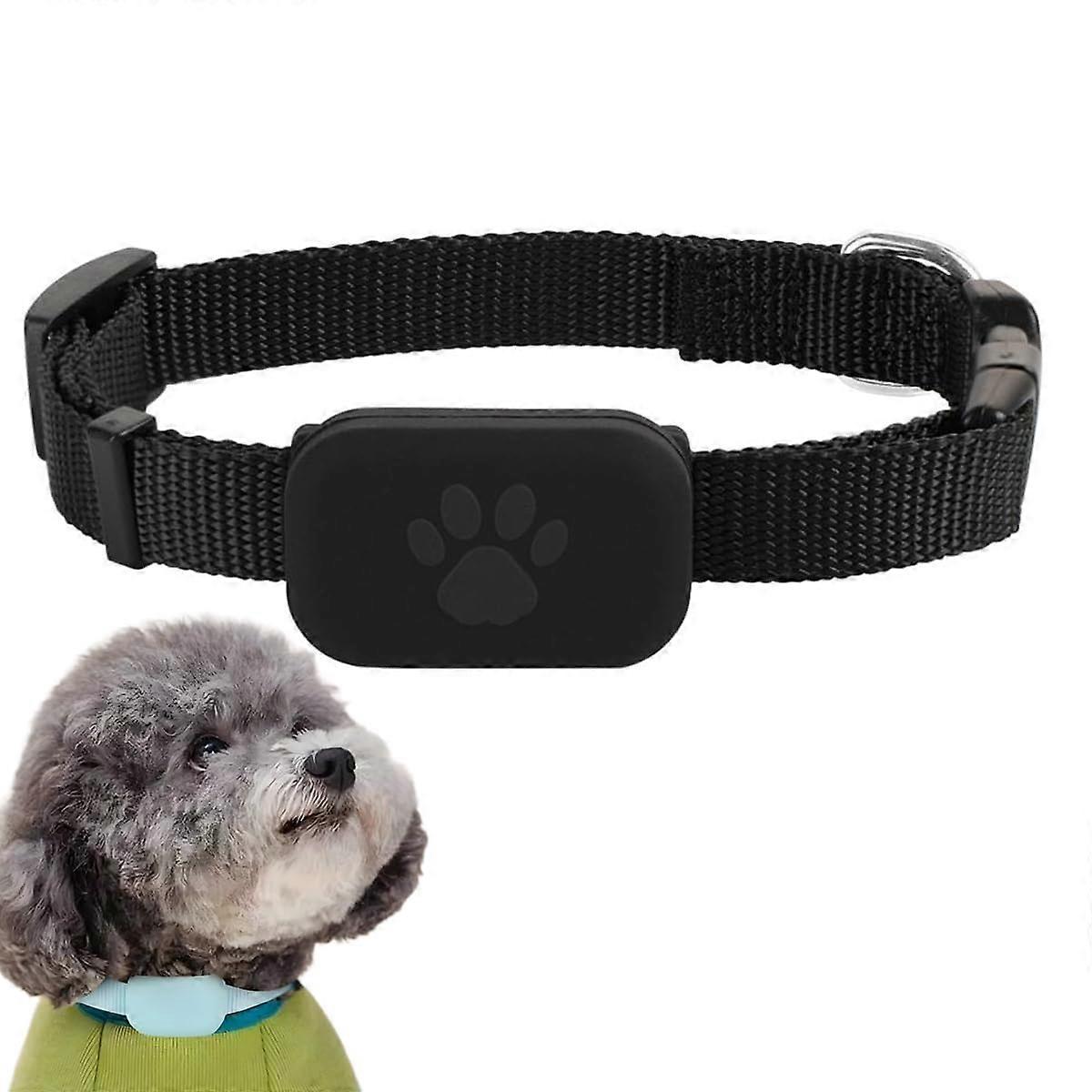 Mini Tracker for Dogs, Cats, Bluetooth Pet Locator, GPS Tracking, Waterproof, iOS Android (Black)