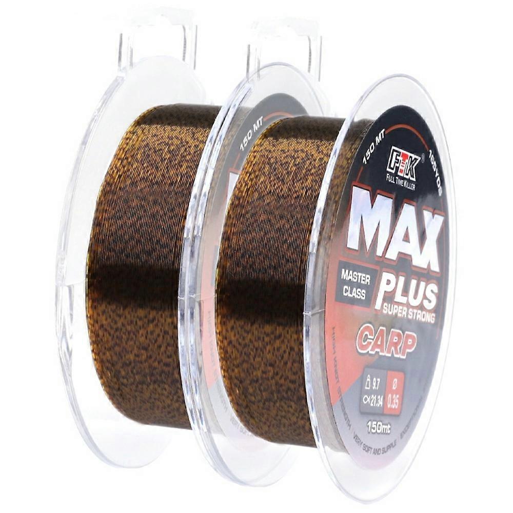 FTK 150m Invisible Fluorocarbon Coated Fishing Line Spotted Bionic Monofilament Nylon Carp Fishing L