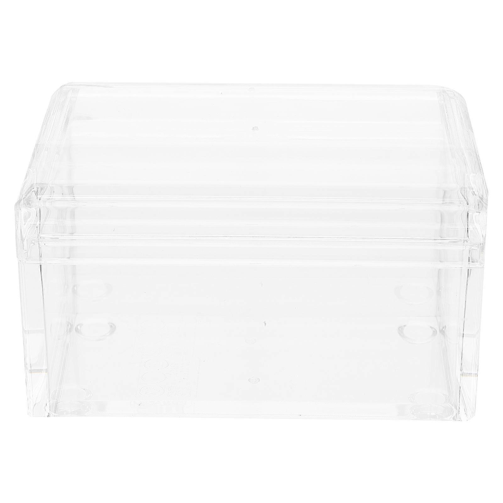 Transparent Acrylic Storage Box for Tea Bags Sugar Bags and Candies Suitable for Home and Office Use 1pc