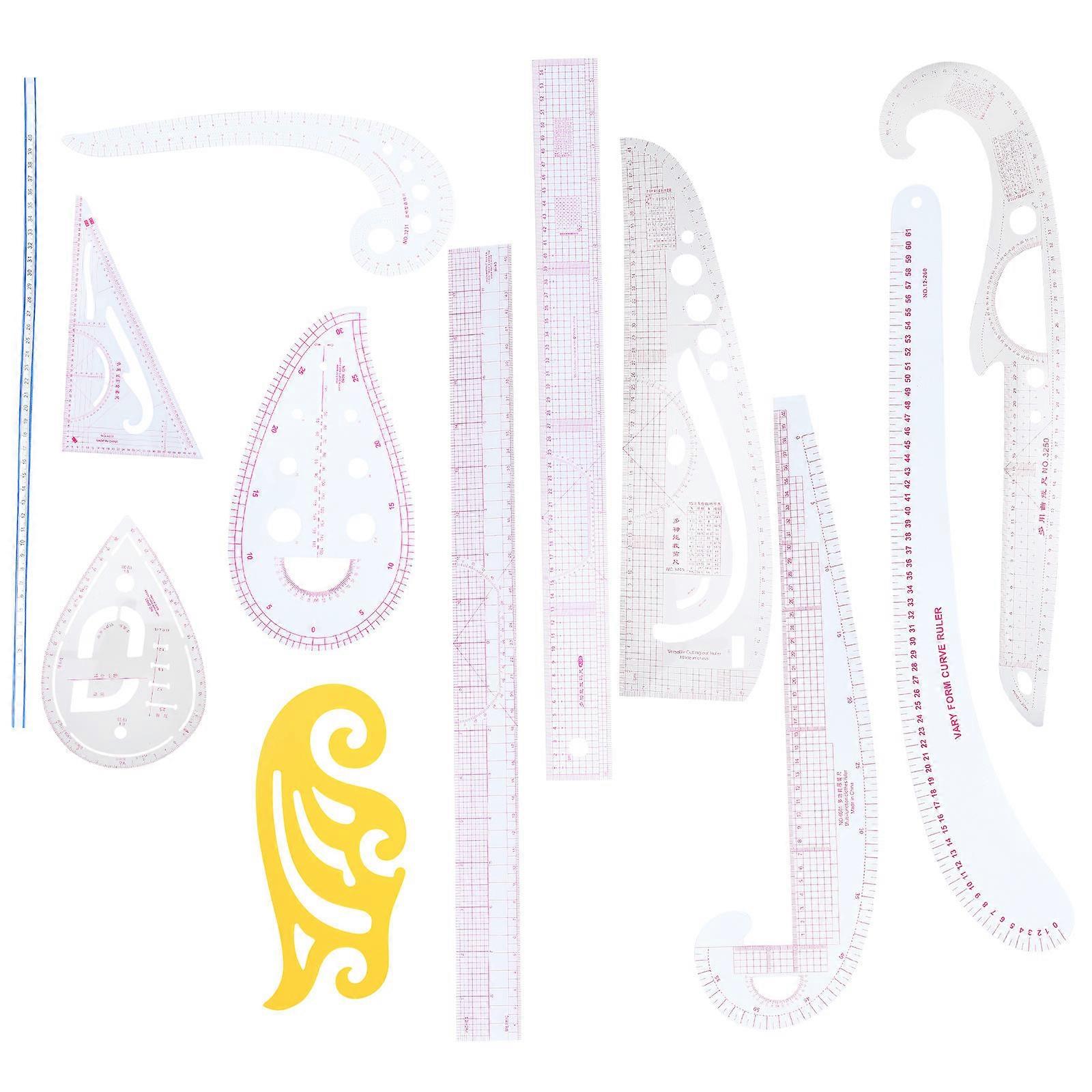 Tailor Ruler Pattern Making Ruler Curve Design For Tailors Snake Shape 0.1X5X61Cm 1Set