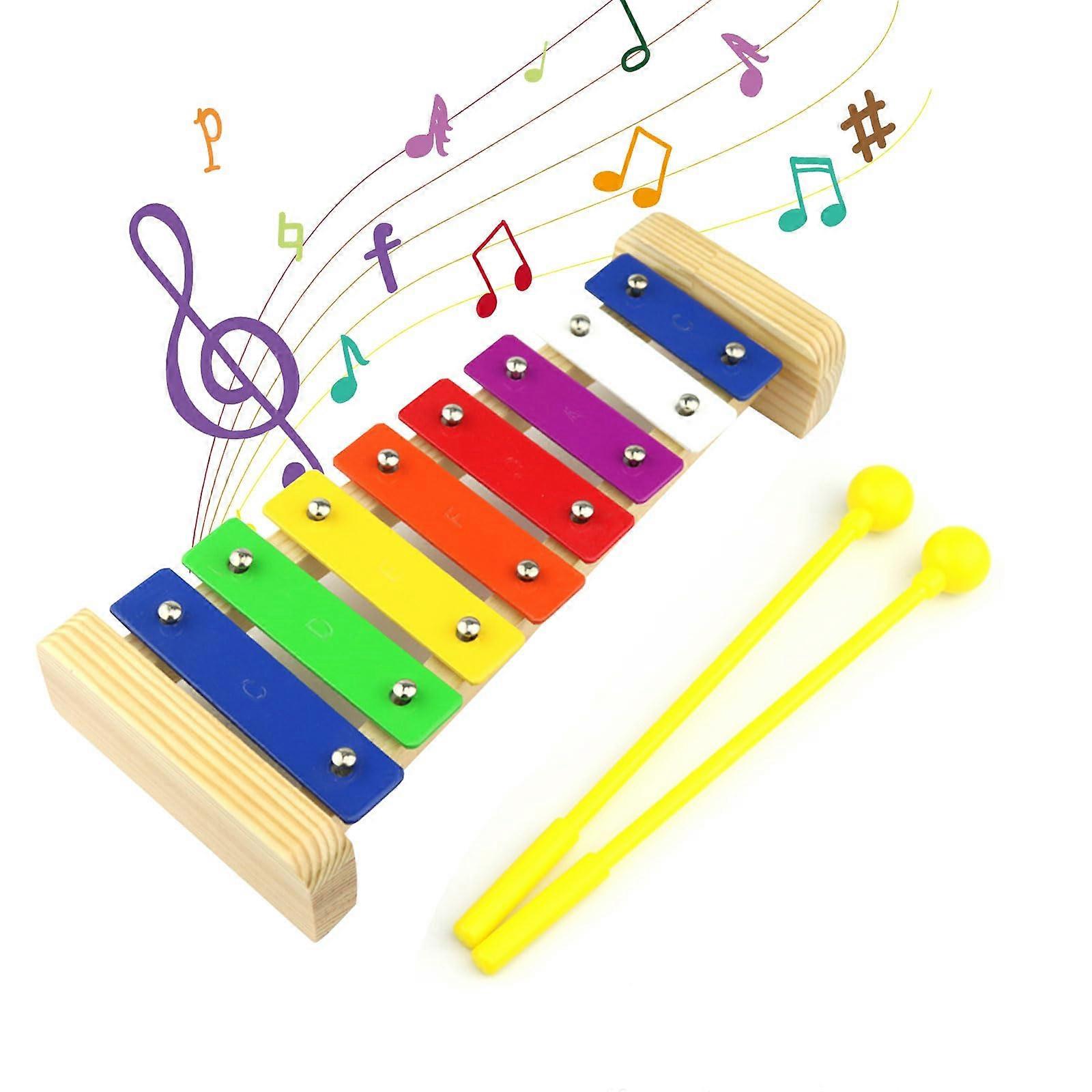 Wooden Xylophone with 2 Hammers, Musical Instrument for Kids