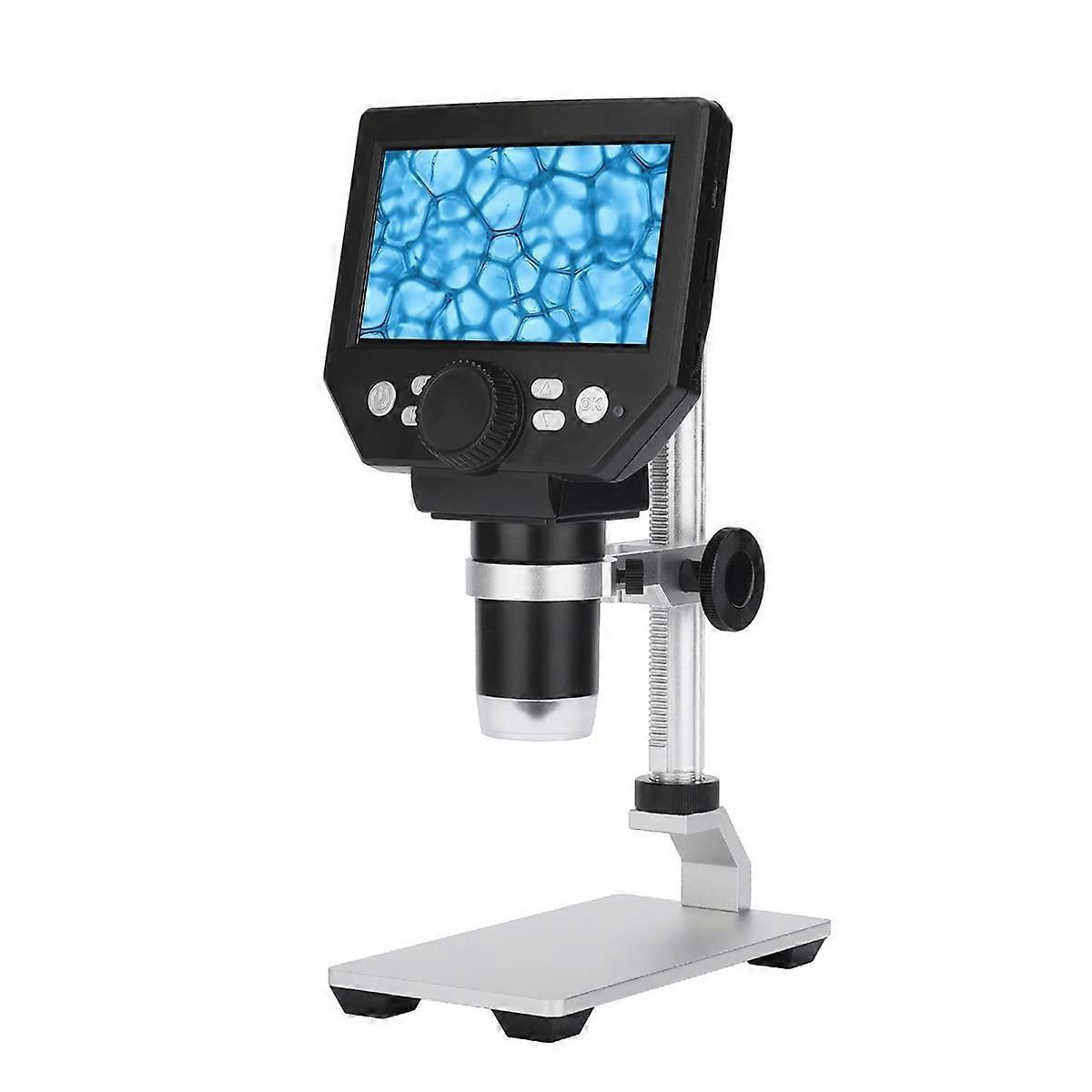 Microscope Observation G1000 Digital Electron Microscope with 4.3inch Large Base LCD Display, 8MP, 11000x Continuous Zoom (Metal Stents)