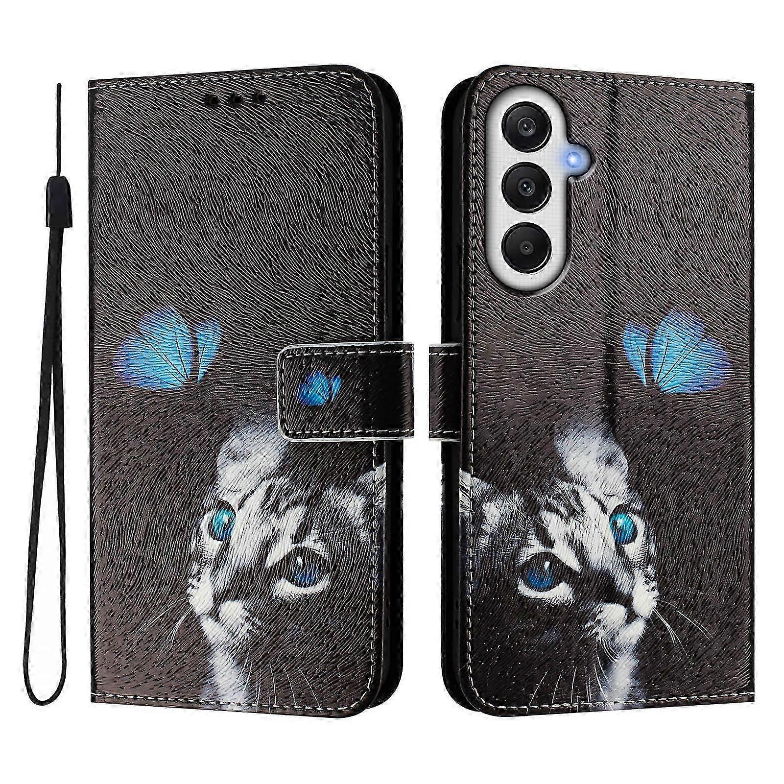 For Samsung Galaxy A14 4g/ Galaxy A14 5g Case Pattern Printing Wallet Phone Cover With Strap