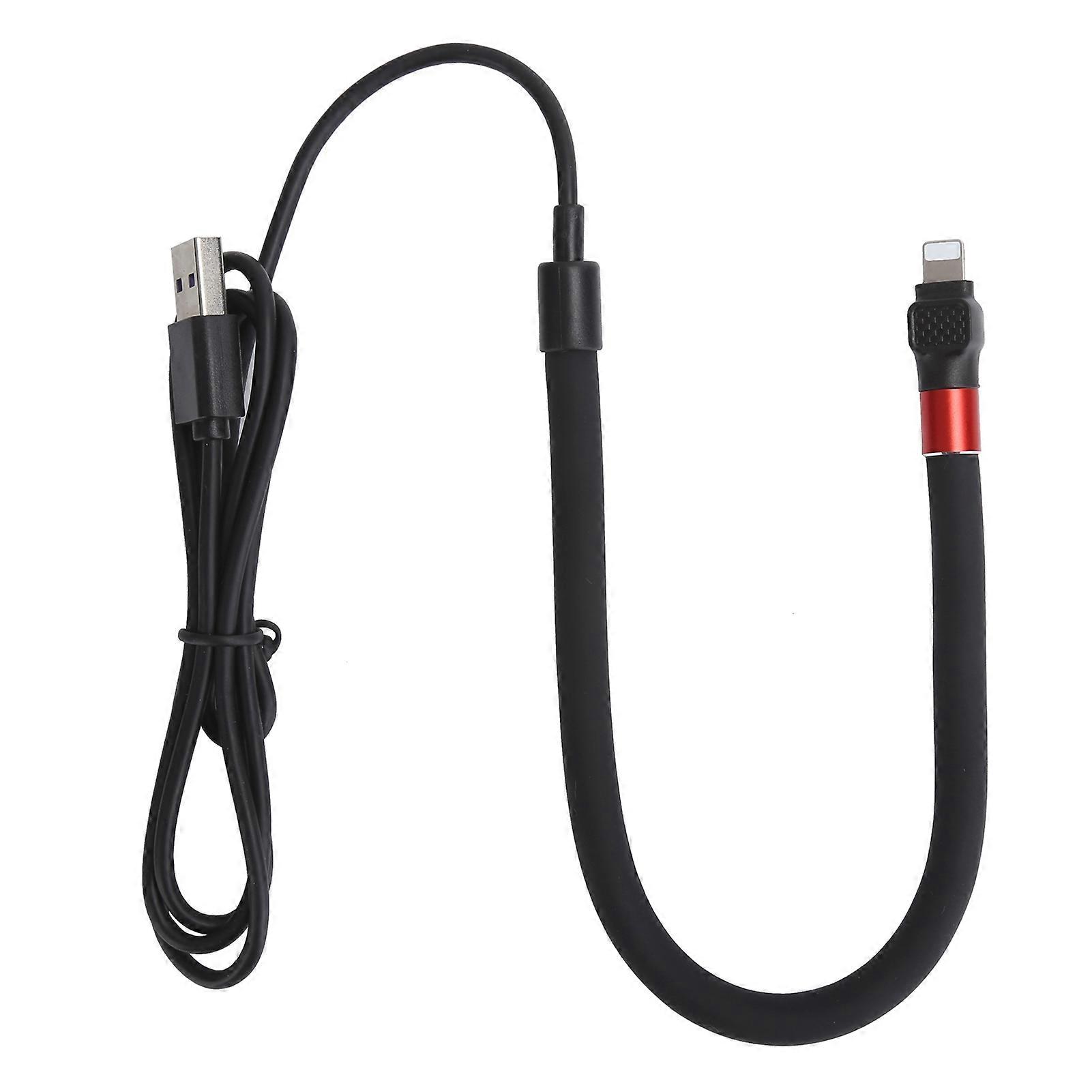 1.2m Data Cable Fast Charging Bendable Universal Desktop Phone Holder for IOS Interface