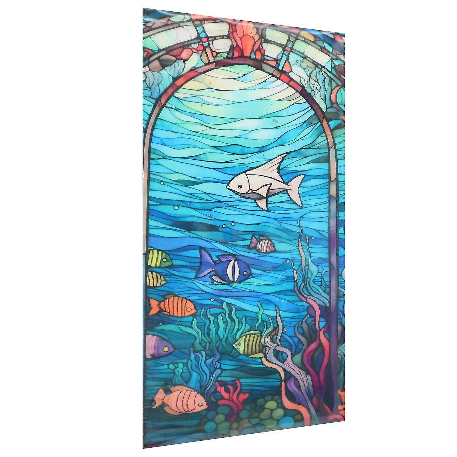 Removable Privacy Window Film Static Cling Technology For Doors Matte Finish 100X45CM 1Pcs