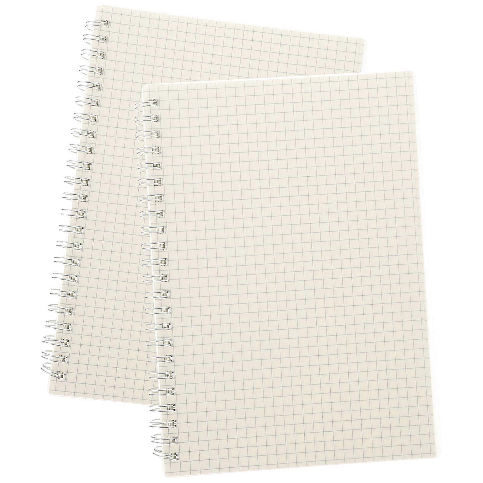 A5 Notebook 2Pcs White Paper Daily Notebook for Home Design and Versatility