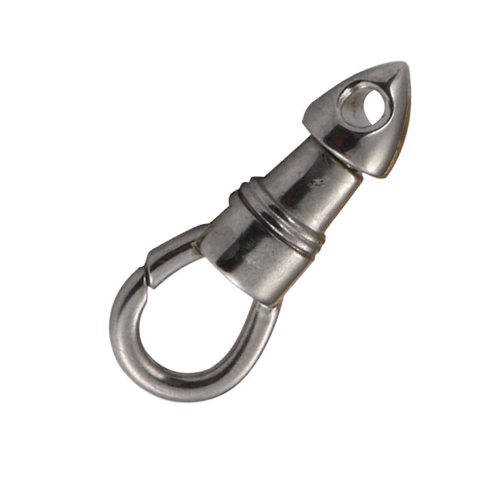 Swivel Clip Heavy Duty Snap Hook, Adjustable Eagle Hook Buckle, Twist Clasp for Diving, Boat Ropes, Pendants, Silver
