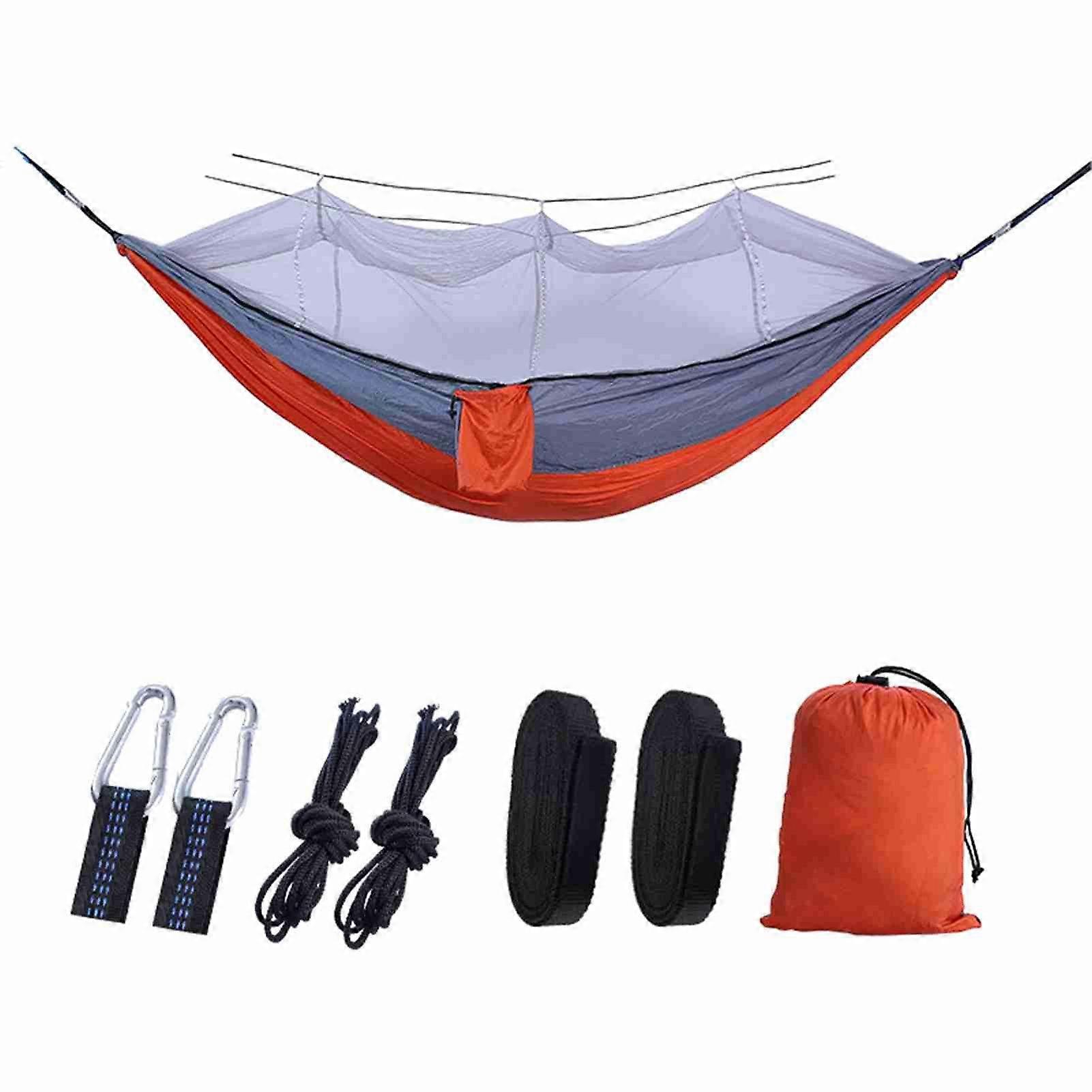 Automatic Quick-opening Hammock with Mosquito Net Outdoor Camping Portable Hammock Anti-rollover Nylon HammockYMHC