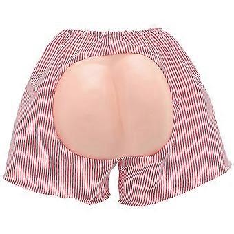 Adulto hilário Mooning Shorts Calças Estampa EVA Bumbum Costume Bottoms para Festa à Fantasia (Red White Strip)