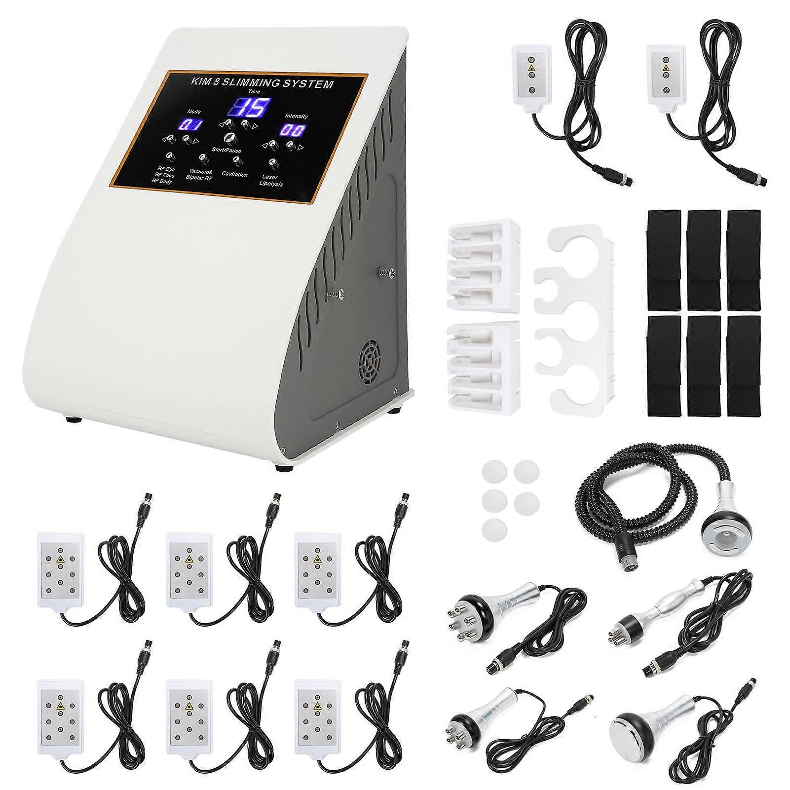 Multifunctional 6 in 1 Fat Burning Machine Cellulite Removal Machine RF Body Slimming Machine 110‑240VUS Plug