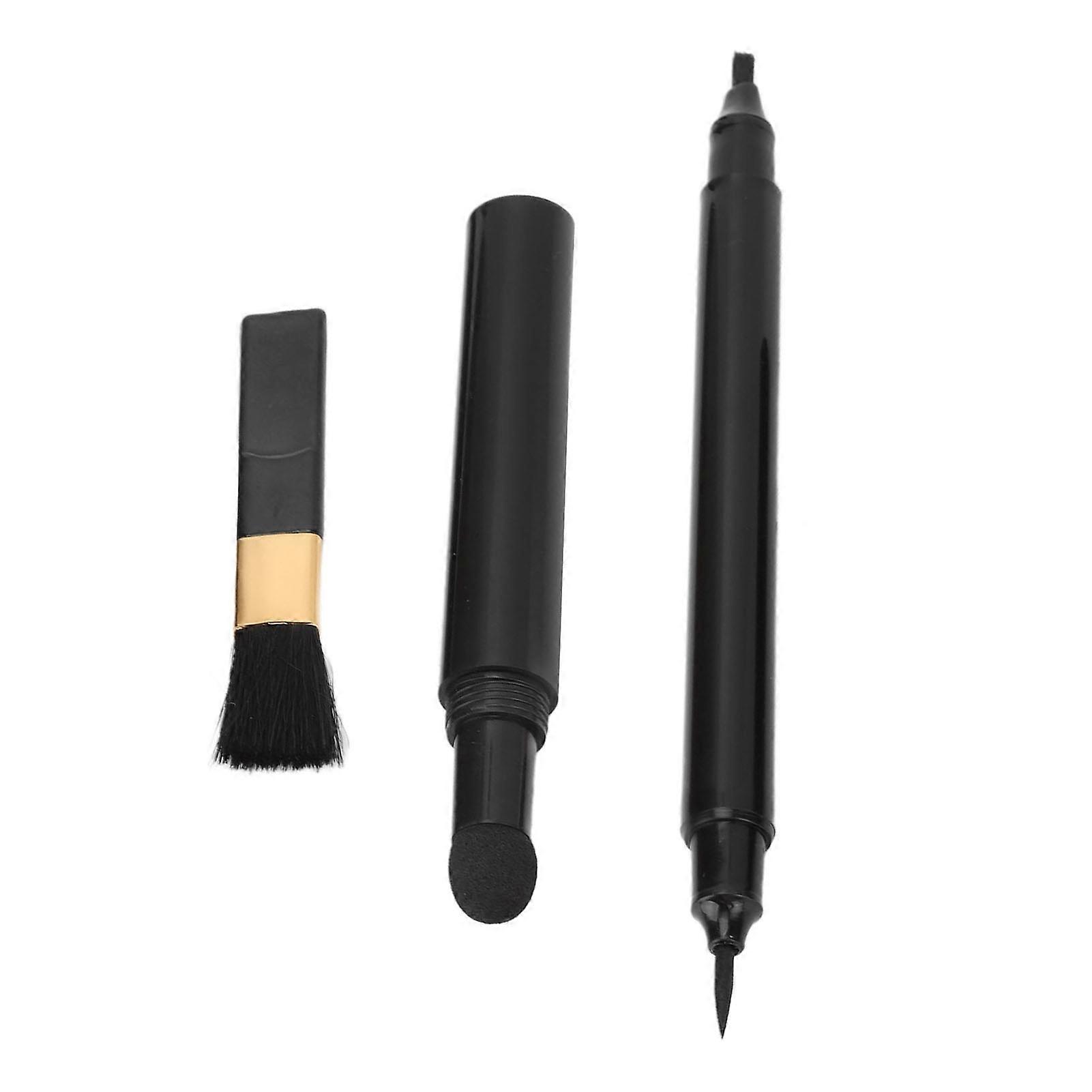 3pcs Beard Pen Dual Head 4 Tips Beard Pencil Filler Waterproof Long Lasting Beard Shaping Pen for Mustache Black