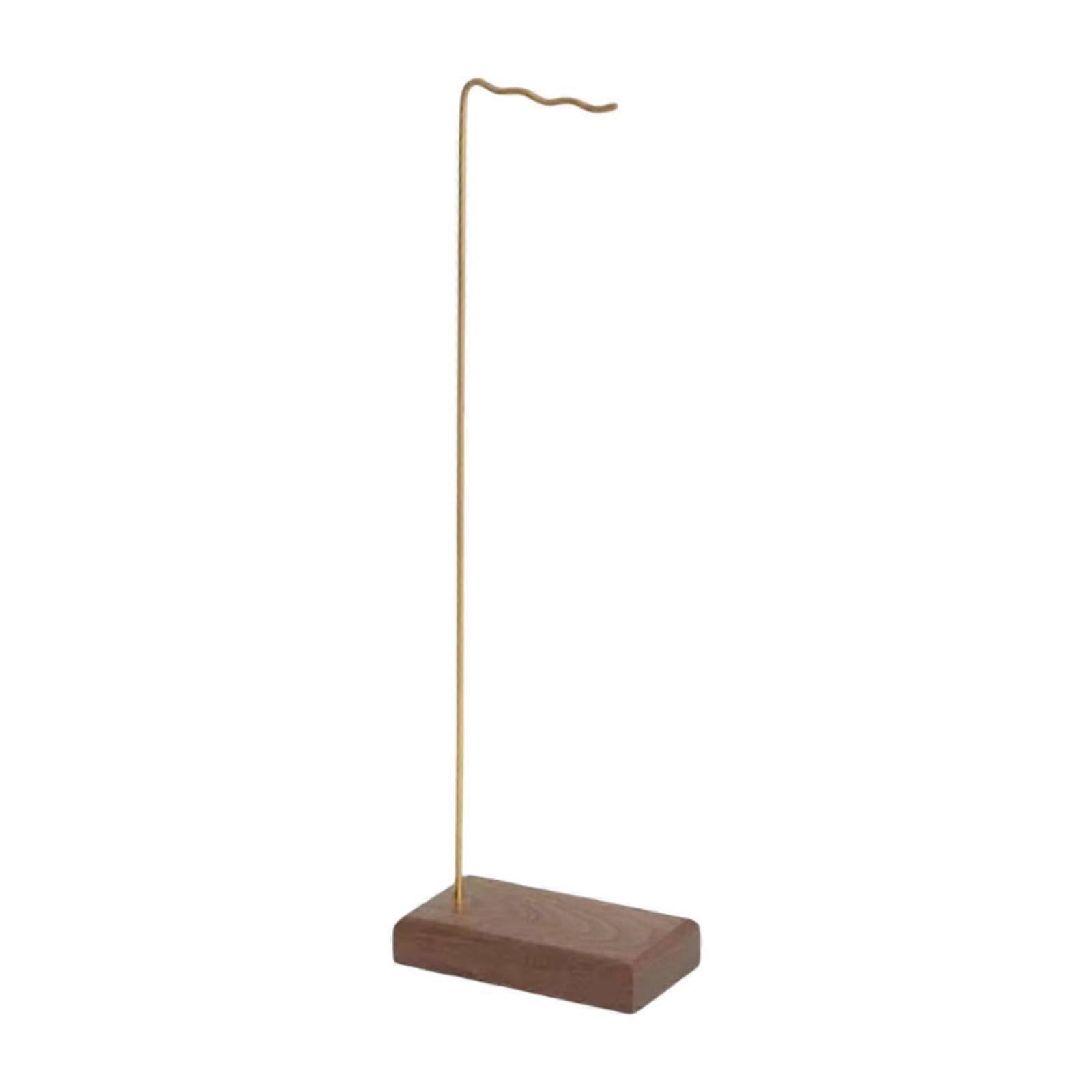 Wind Chime Stand Earring Holder with Base, Heavy Duty Wooden Wind Chime Holder for Indoor Decoration and Display
