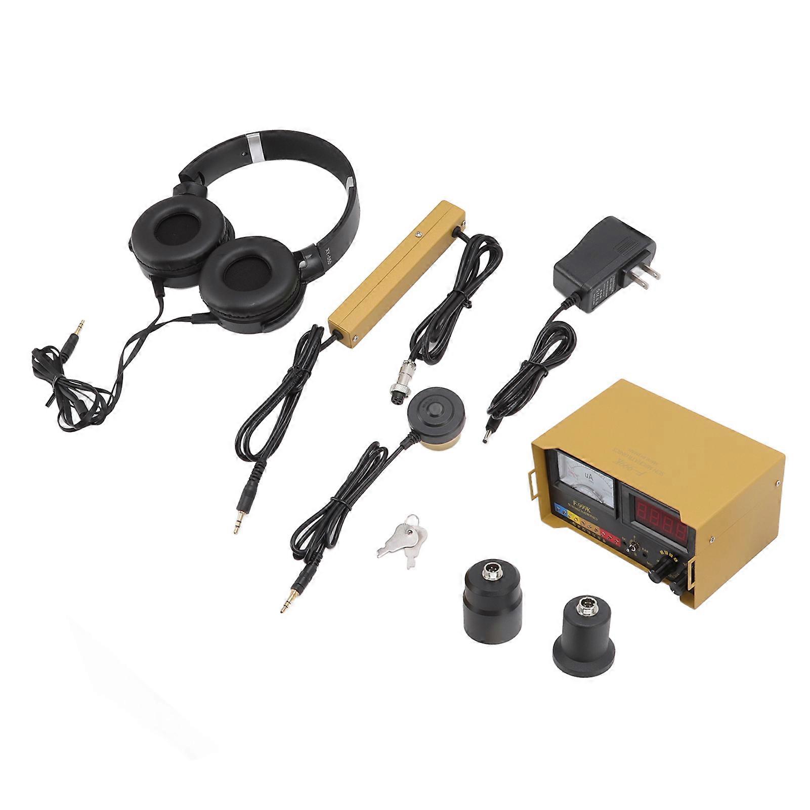 F999K Pipe Water Leakage Detector Volume Adjustable Multi Frequency LCD for Home Plumbing