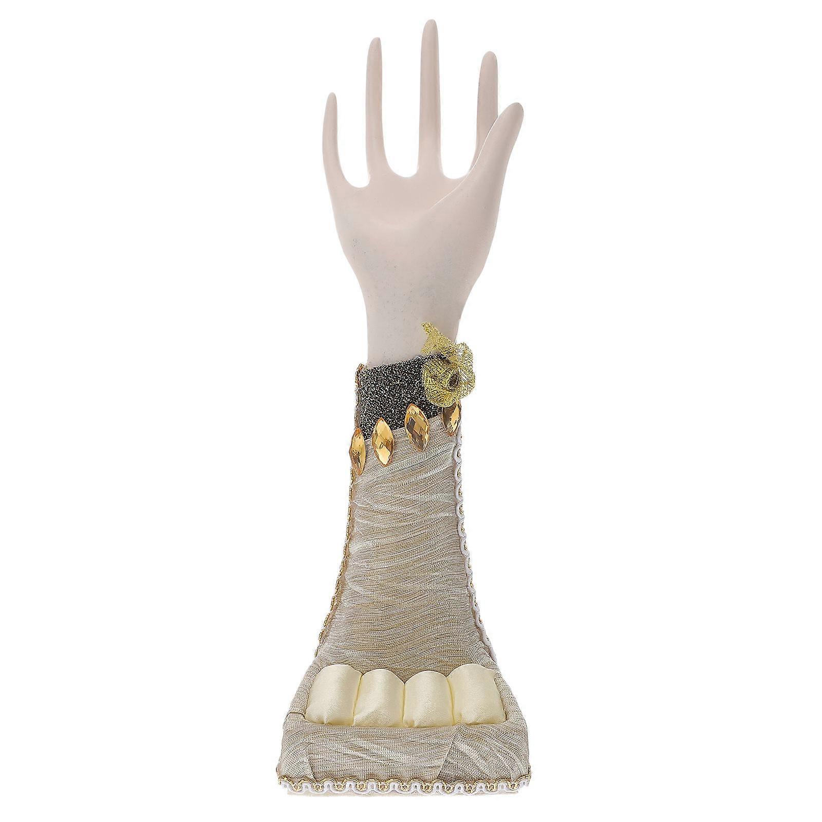Hand Shaped Earring Storage Display Rack Resin Home Decor Room Decoration 1Set