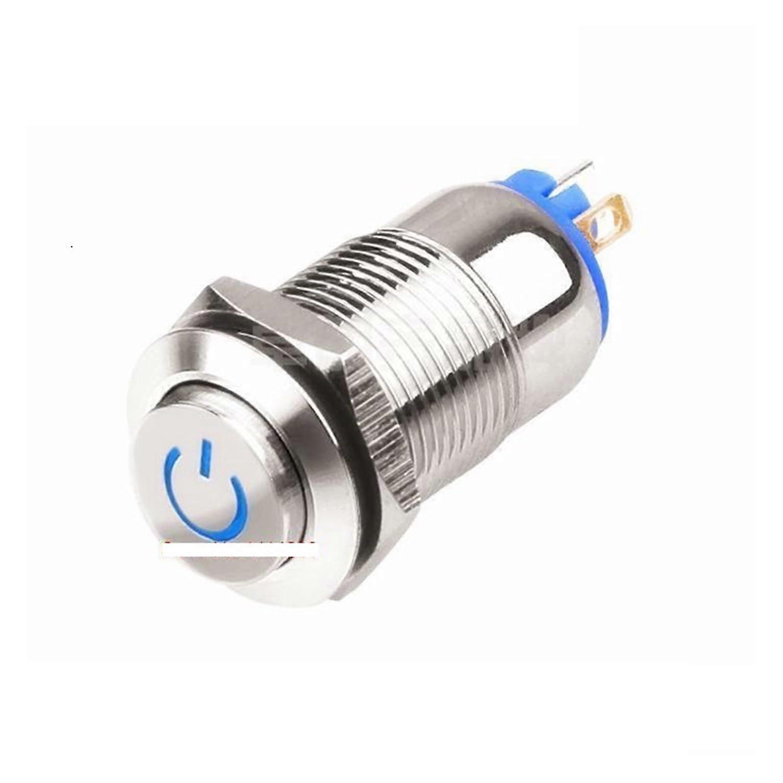 10pcs 12mm Metal Push Button Switch with Light SelfLocking LED Lamp Switch Waterproof