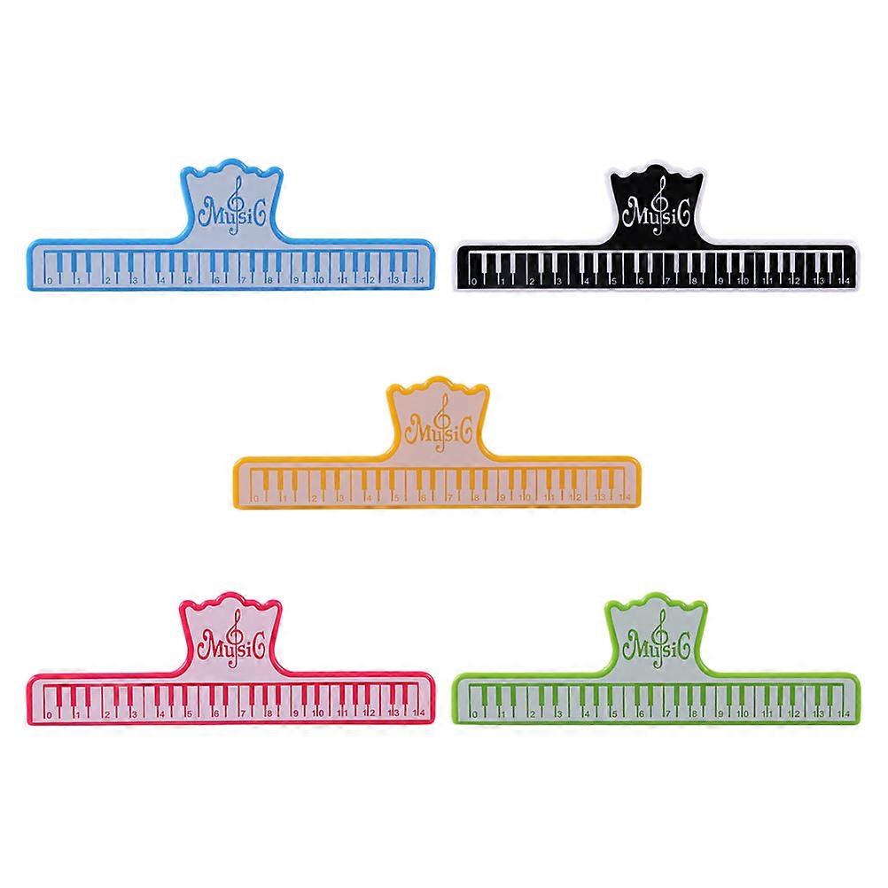 Piano Leaning Supplies Note Clips Simple Design Rectangular For Reading Composing 5Pcs