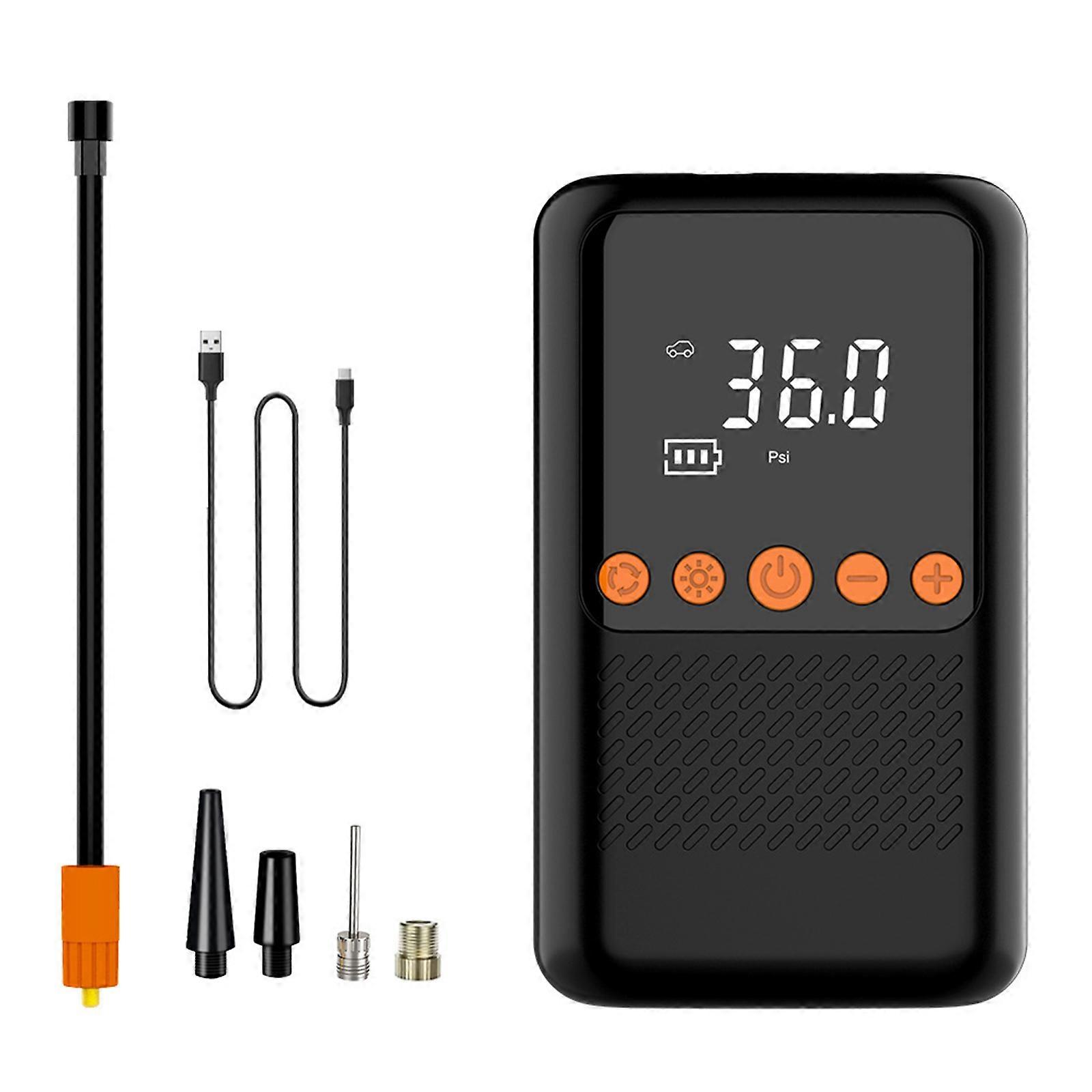 Electrical Wireless Tire Inflator Air Compressor Car MotorbikeBicycle Electric Tyre Inflatable Pump with Digital Display Multicolor