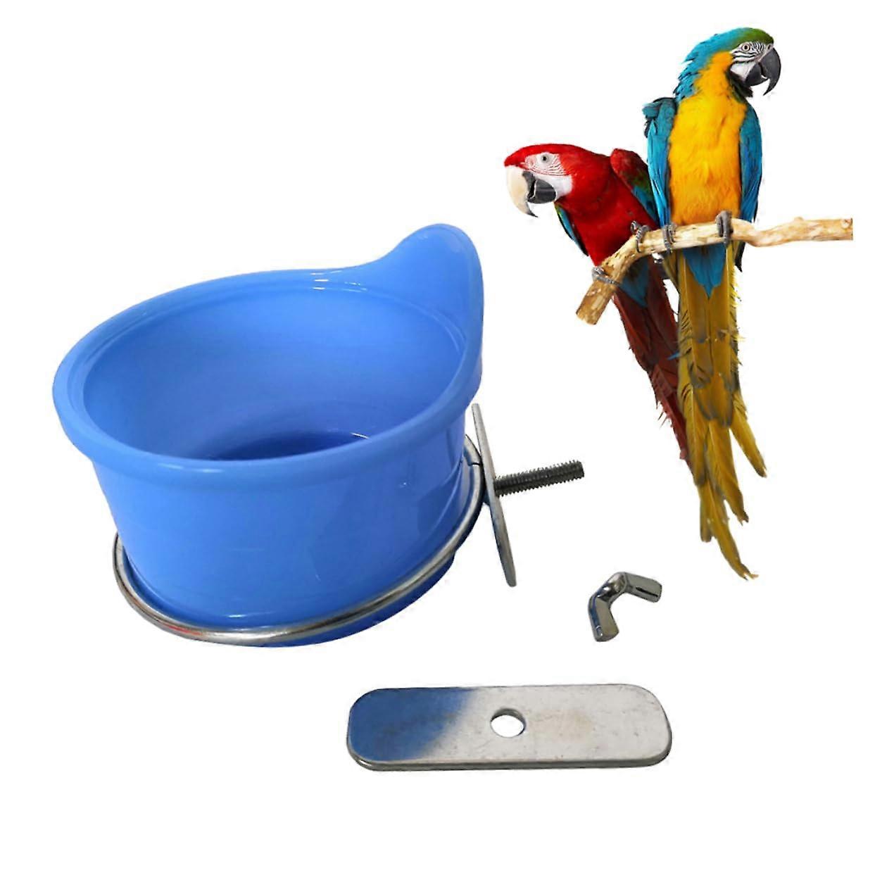 Bird Feeding Cup For Parrots And Small Birds, Non-Slip Feeding Station, Easy To Clean For Cages And Birdhouses