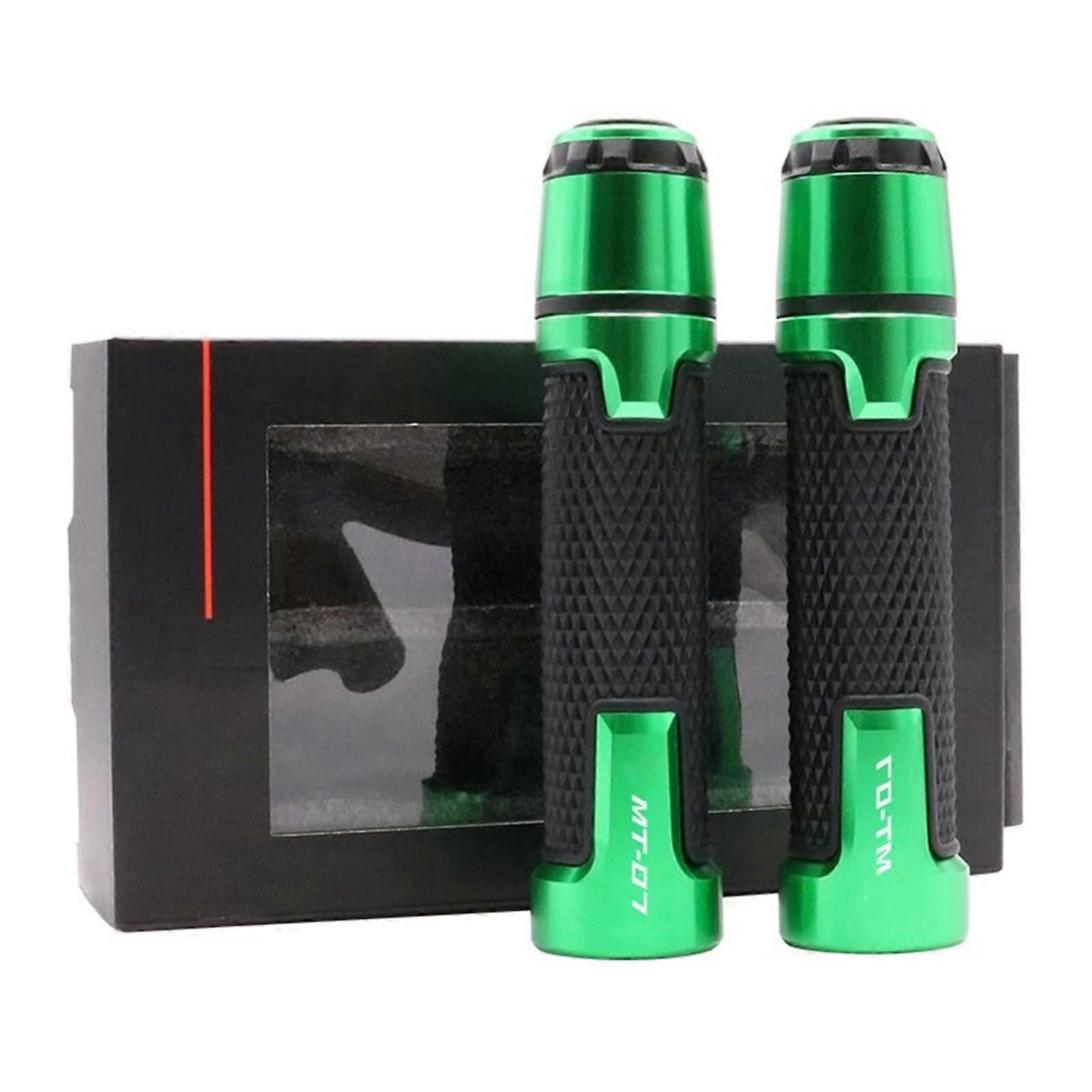 Motorcycle Handlebar Grips Compatibility with Yamaha MT-07 22mm Diameter Green 2014-2019 2020-2021