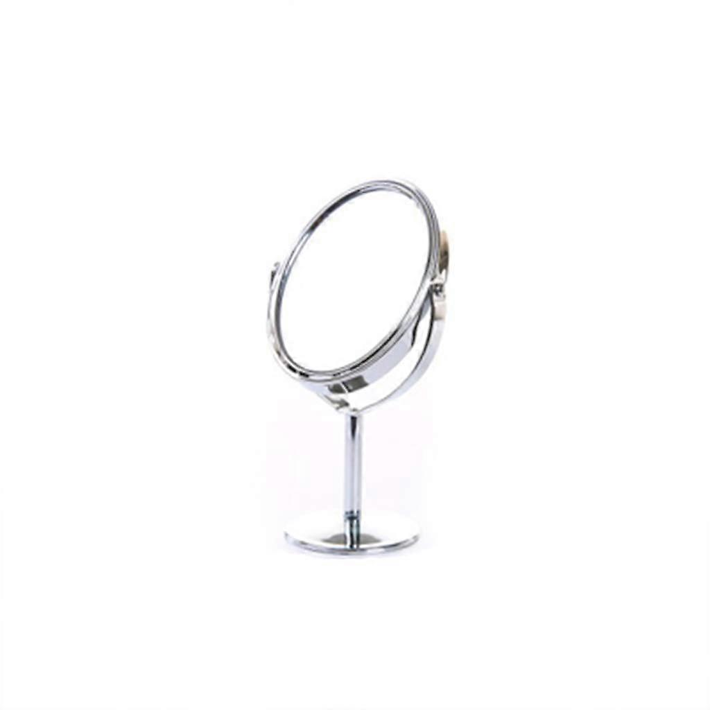 Bathroom mirror, studio makeup mirror for the desk in the dormitory, round cosmetic mirror, 360°, doublesided, 1x/2x magnification, decorative