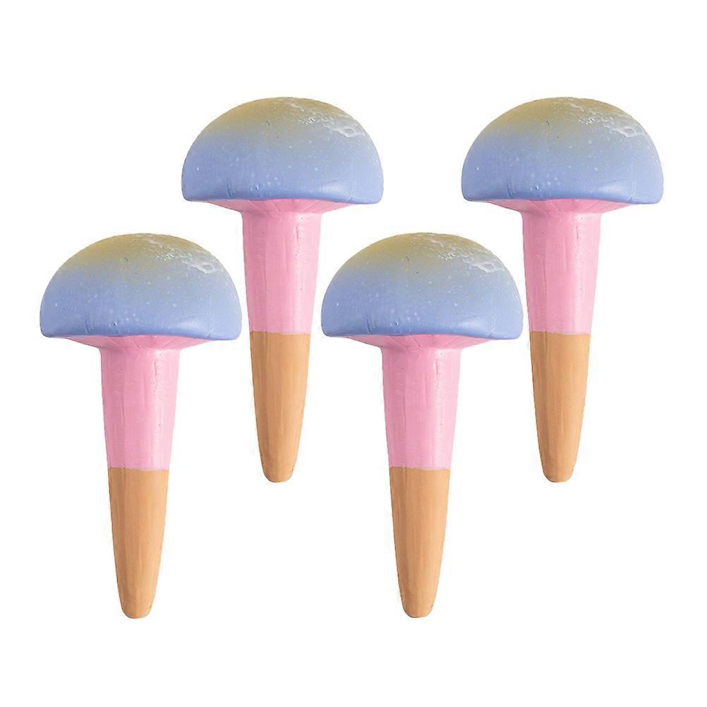 Self-Watering System Drip Irrigation Tool Moisture Supply Red Soil Material 4Pcs For Home And Office Use Potted Plants